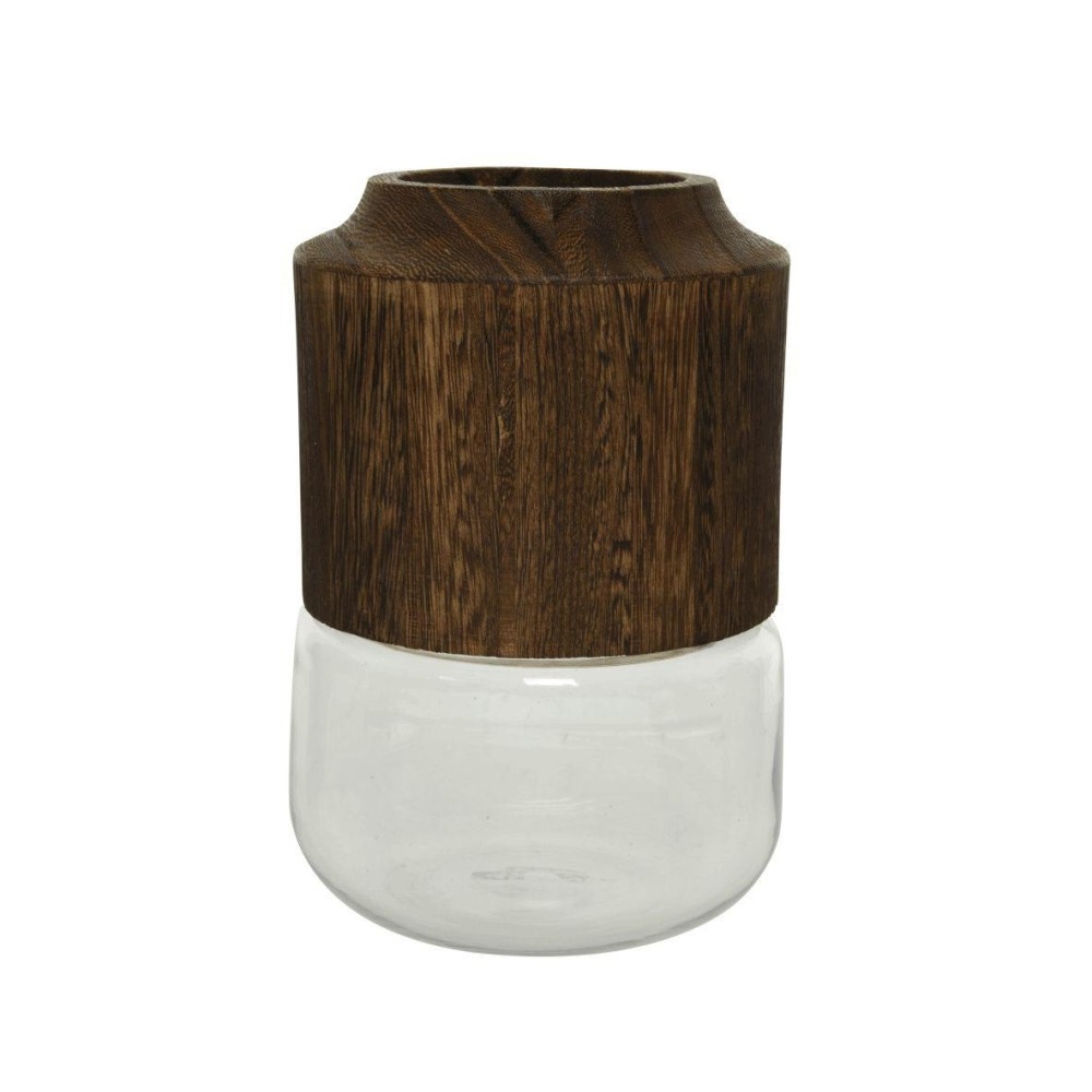 VASO VETRO E LEGNO H20